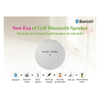 Golfový míč - mini bluetooth reproduktor k mobilu 1x3W