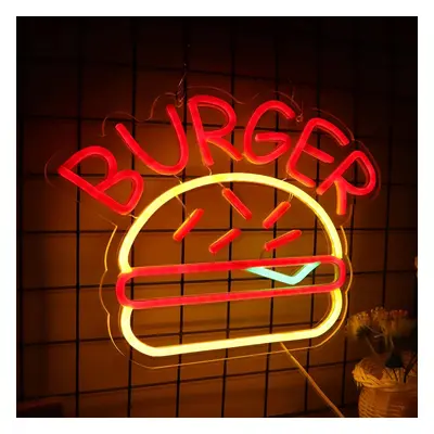 Burger - Reklamní svítící LED neonový poutač (nápis - logo)