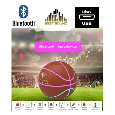 Reproduktory na mobil Basketball míč - Bluetooth repro 1x4W