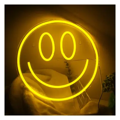 Smile - LED neon logo reklama svítící na zeď Smajlík