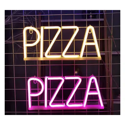 PIZZA - LED neonový reklamní poutač neonová reklama na zeď