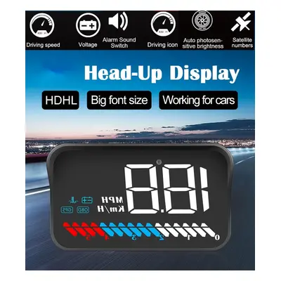 Palubní počítač do auta - Malý HUD Head up displej do auta 3,5" (GPS + OBD)