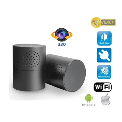 Stereo Bluetooth reproduktor s FULL HD kamerou WIFI a 330 ° otočným objektivem