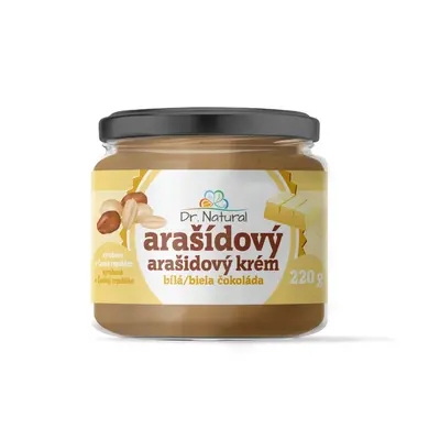 Dr. Natural Arašídový krém s bílou čokoládou 220g