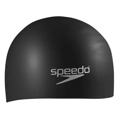 Speedo Plain flat - silikonová plavecká čepice Barva: Černá