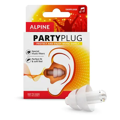 Alpine PartyPlug Transparent Chrániče SNR 19 dB 1 pár Barva: Bílá