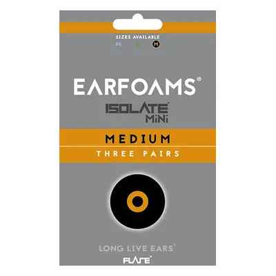 Earfoams® Isolate MiNi náhradní polštářky - 3 Páry Velikost: M