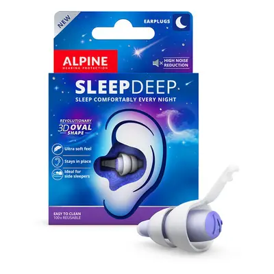 Alpine SleepDeep špunty do uší 1 pár Velikost: M/L