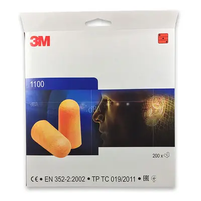 3M™ 1100 Pěnové Špunty do uší 200 párů