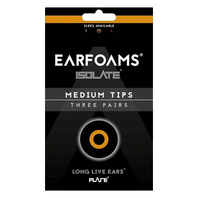 Earfoams® Isolate náhradní polštářky - 3 Páry Velikost: M