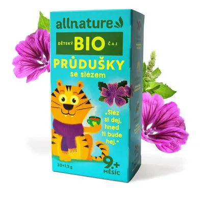 Allnature BIO Dětský čaj Průdušky se slézem 20x1,5 g