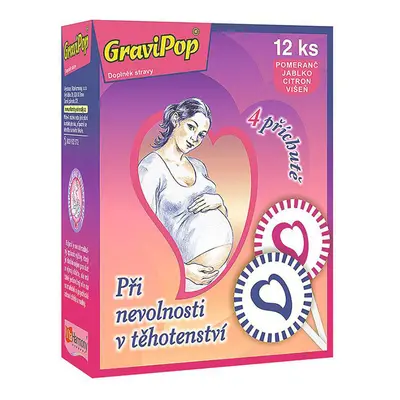 GraviPop® lízátko při nevolnosti v těhotenství 12 ks