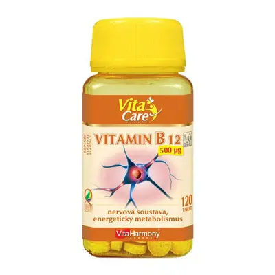 VitaHarmony Vitamin B12 - 120 tablet s okamžitým účinkem