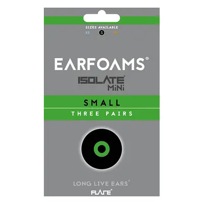 Earfoams® Isolate MiNi náhradní polštářky - 3 Páry Velikost: S