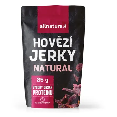 Allnature BEEF Natural jerky - sušené hovězí maso 25g