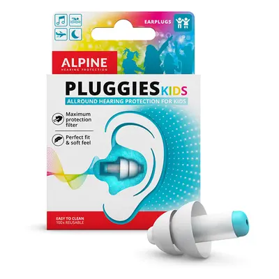 Alpine Pluggies Kids proti hluku a vodě SNR -25 dB 1 pár