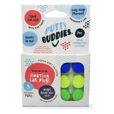 Putty Buddies - 3 páry Barva: Zelená / Žlutá / Modrá