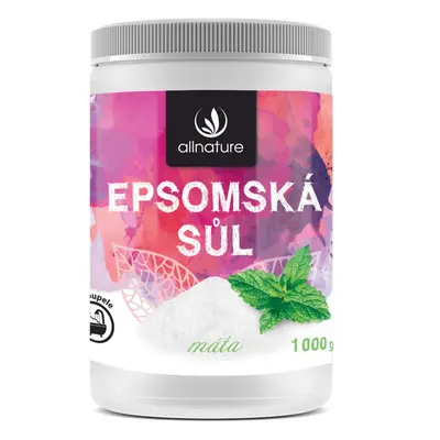 Allnature Epsomská sůl - máta 1000 g