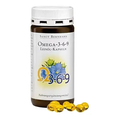 Sanct Bernhard Lněný olej Omega 3-6-9 500 mg 180 kapslí