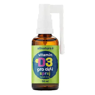 Allnature Vitamin D3 pro děti s MCT olejem ve spreji 50 ml