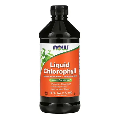 Now Foods Liquid Chlorophyll & Mint tekutý chlorofyl 473 ml