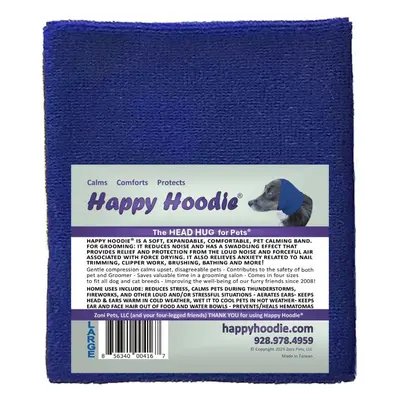 Happy Hoodie - uklidňující čelenka pro psy a kočky Barva: Modrá, Velikost: L