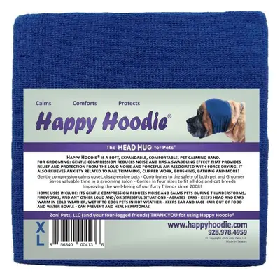 Happy Hoodie - uklidňující čelenka pro psy a kočky Barva: Modrá, Velikost: XL