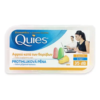 Quies Pěnové špunty do uší - 3 páry