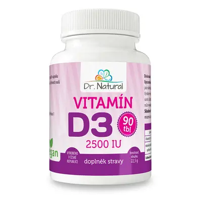 Dr.Natural Vitamín D3 2500 IU 90 tbl.