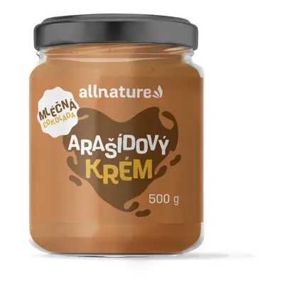 Allnature Arašídový krém s mléčnou čokoládou 500 g