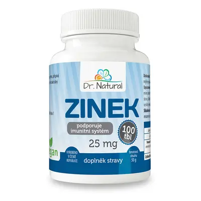 Dr.Natural Zinek 25 mg 100 tbl.