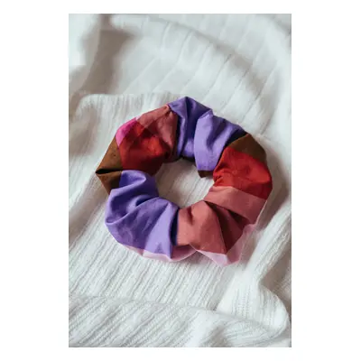 Bavlněná scrunchie geometrická