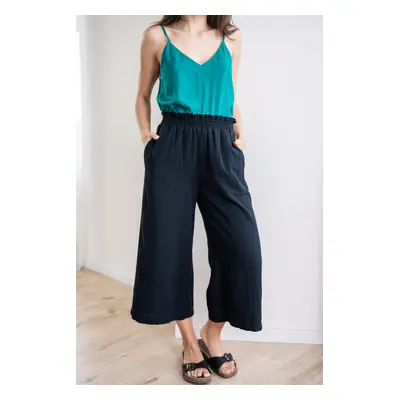 Mušelínové culottes Esme černé