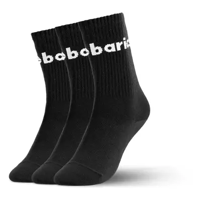 Barebarics - Barefootové ponožky - Crew - Black - Big logo - pack