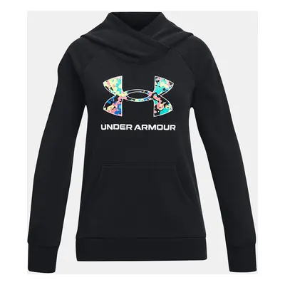 Under Armour Mikina Rival Logo Hoodie-BLK - Holky