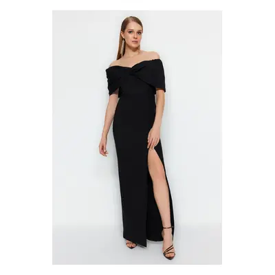 Dámské šaty Trendyol TPRSS23AE00067/Black