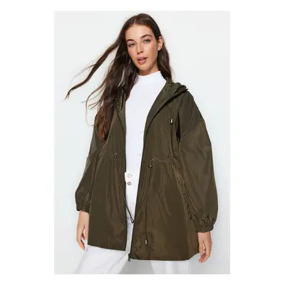 Trendyol Khaki Oversize nepromokavá pláštěnka s kapucí