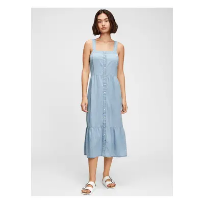 Modré dámské šaty GAP denim dress