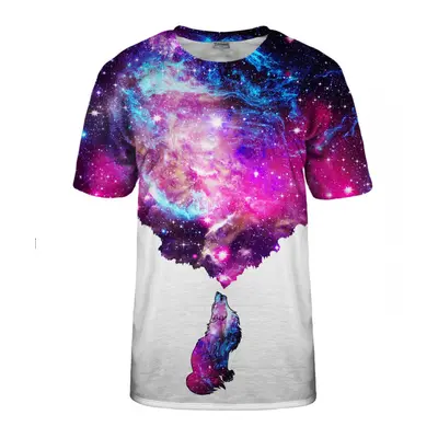 Hořkosladké tričko Paris Unisex's Galactic Wolf Tsh BSP026