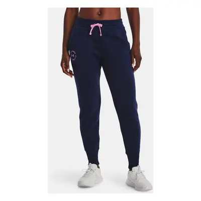 Under Armour Tepláky Rival Fleece Crest Joggers-NVY - Dámské