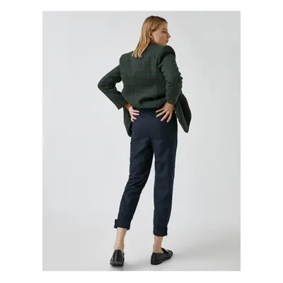 Koton Buttoned Carrot Trousers