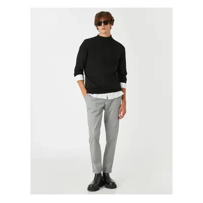 Koton Basic Woven Trousers with Waist Tie