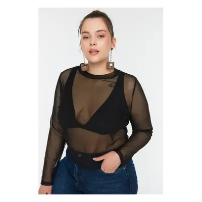 Dámská halenka Trendyol Tulle detailed