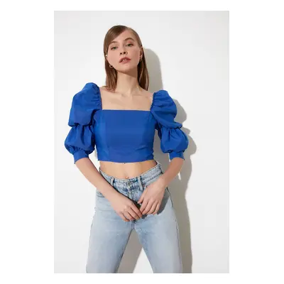 Dámský crop top Trendyol Ruffle detailed