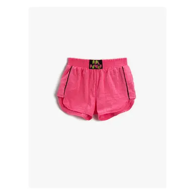 Koton Mini Shorts with Stripe Detail Elastic Waist.