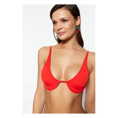 Trendyol Red Underwire Bikini Top