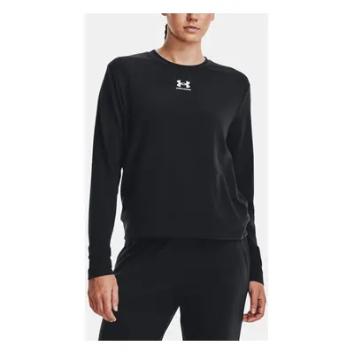 Under Armour Tričko Rival Terry Crew-BLK - Dámské