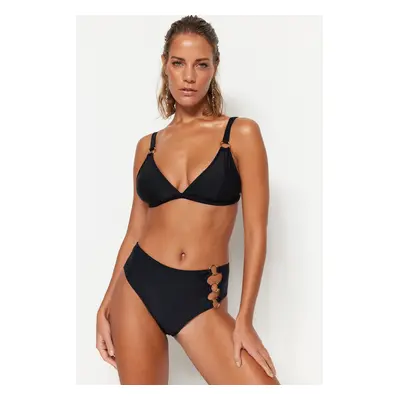 Trendyol Black Triangle Příslušenství Bikiny Top