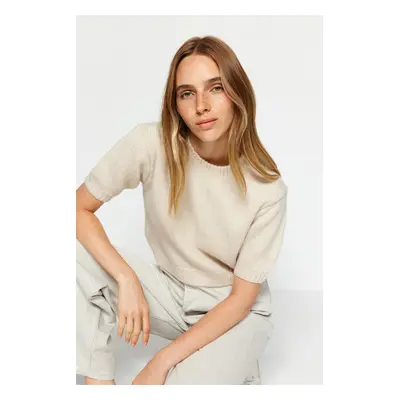 Trendyol Stone Crop Měkká pletená halenka