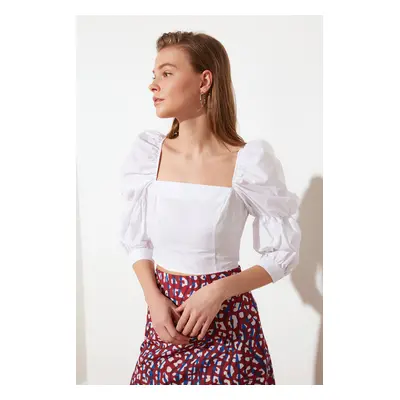 Dámský crop top Trendyol Ruffle detailed